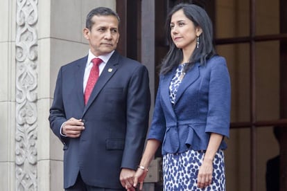 Ollanta Humala y su esposa, Nadine Heredia.