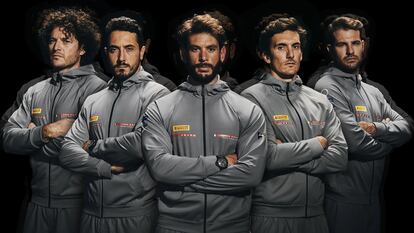 The uniforms of the Luna Rossa Prada Pirelli team, made with Merino wool for the America’s Cup.