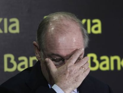 El EXpresidente de Bankia, Rodrigo Rato, en febrero de 2012