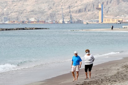 El Zapillo beach in Almería, Andalusia.