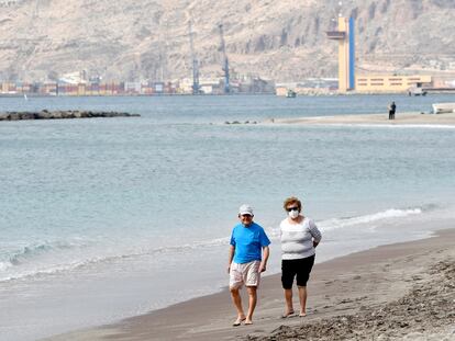 El Zapillo beach in Almería, Andalusia.