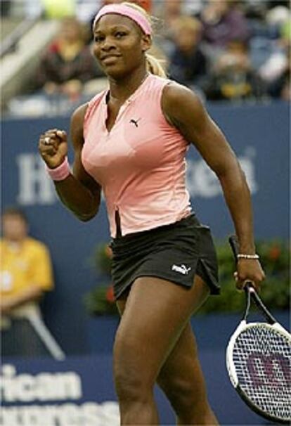 Serena Williams, tras un punto victorioso.