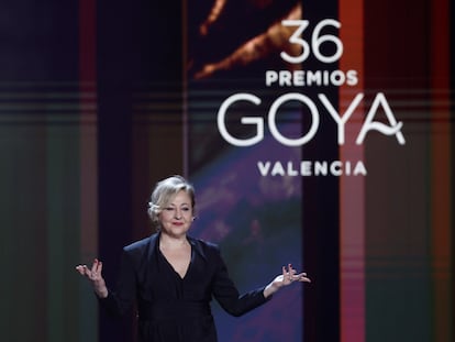 La actriz Carmen Machi, durante la 36ª edición de los Premios Goya.