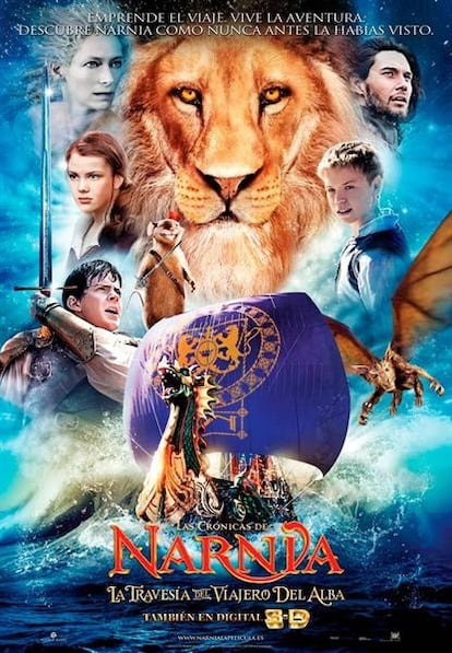 Cartel de Las Crónicas de Narnia: La travesía del viajero del Alba