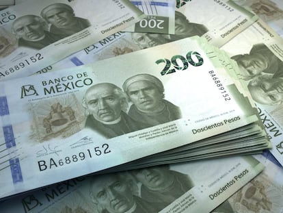 Billetes mexicanos de doscientos pesos de la familia G.