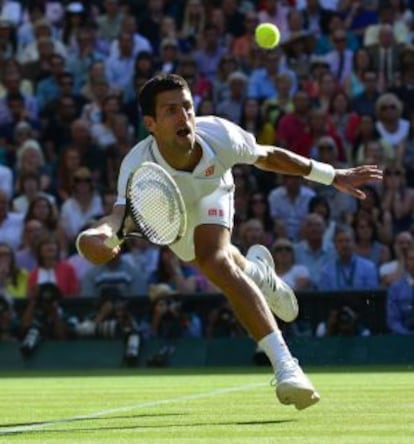 Djokovic, en la final ante Federer