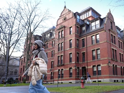 Uno de los emblemáticos edificios de la universidad de Harvard, en diciembre pasado.
