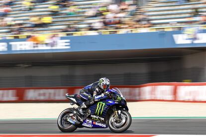 Maverick Viñales (Yamaha), en el circuito de Assen.