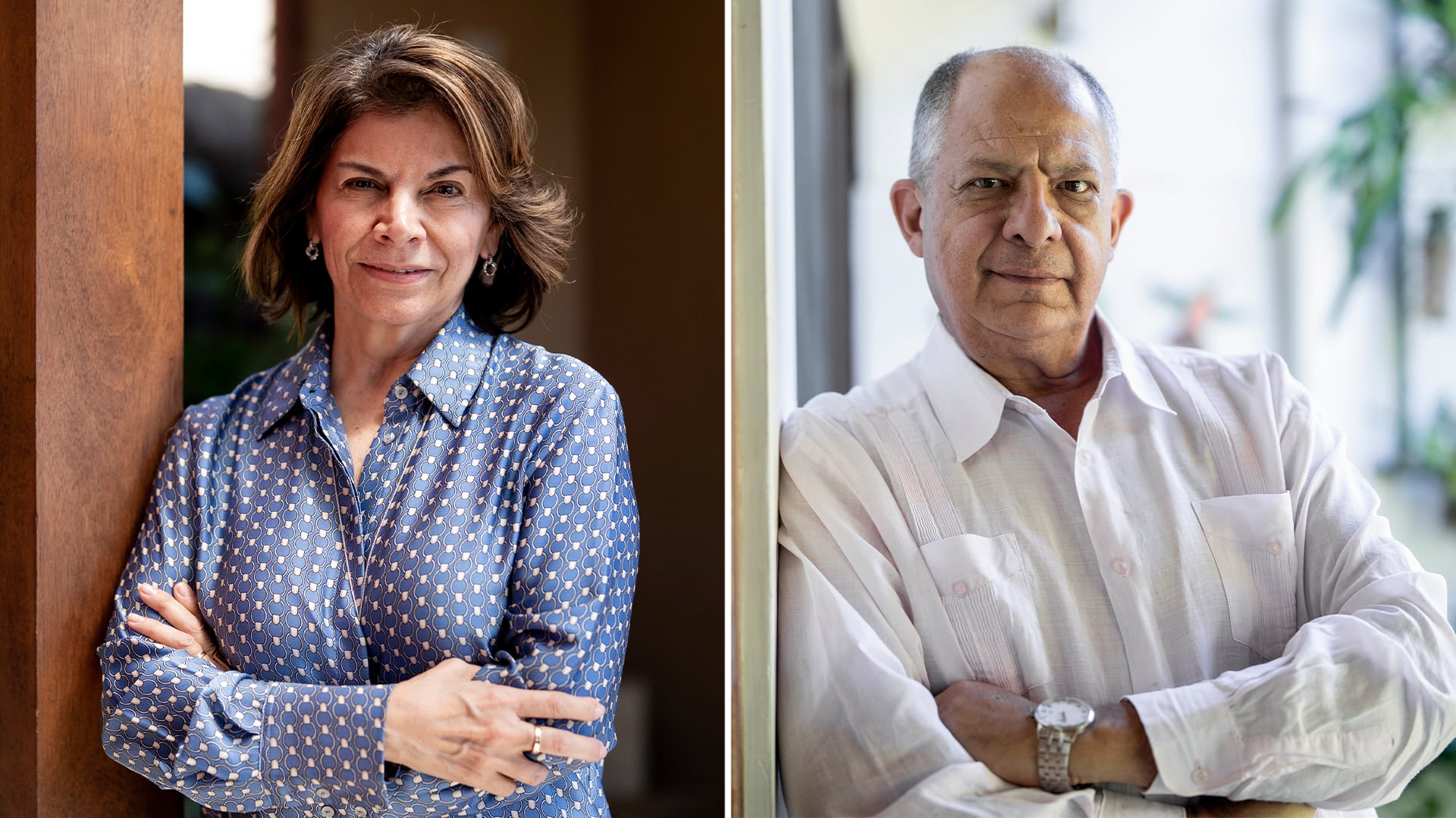 Laura Chinchilla y Luis Guillermo Solís.