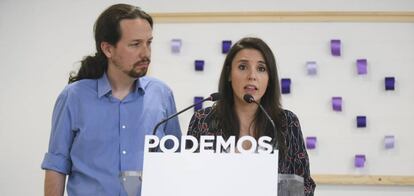 Pablo Iglesias e Irene Montero.