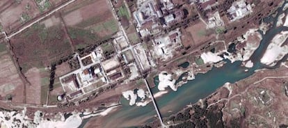 Imagen de sat&eacute;lite de la instalaci&oacute;n nuclear de Yongbyon, en Corea del Norte.