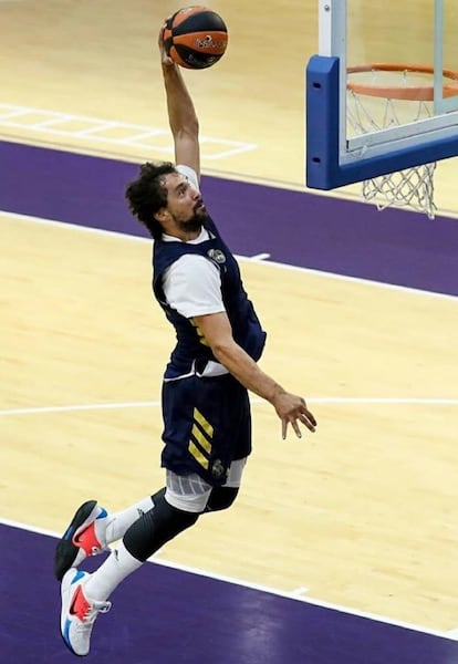 Llull, en un entrenamiento