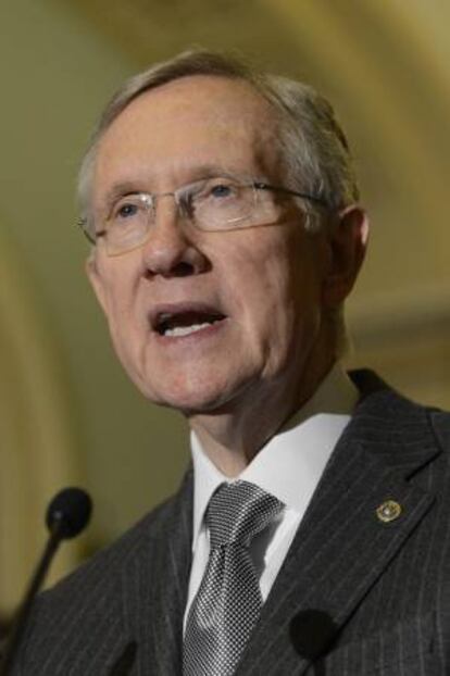 En la imagen, el líder mayoritario del senado estadounidense Harry Reid. EFE/Archivo