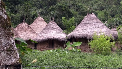 Poblado kogui de Mumake, en la Sierra Nevada de Santa Marta.