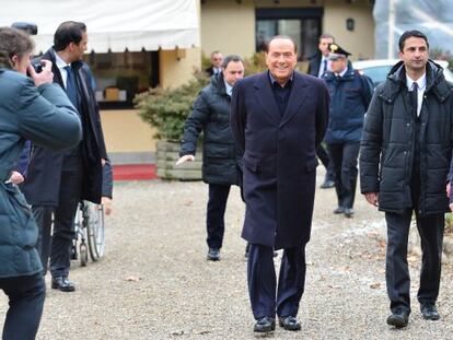 El ex primer ministro italiano Silvio Berlusconi este s&aacute;bado.