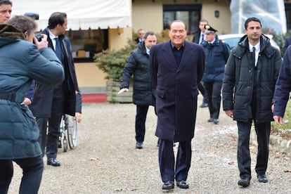 El ex primer ministro italiano Silvio Berlusconi este s&aacute;bado.