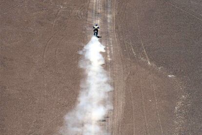 Marc Coma, durante la cuarta etapa del Dakar.