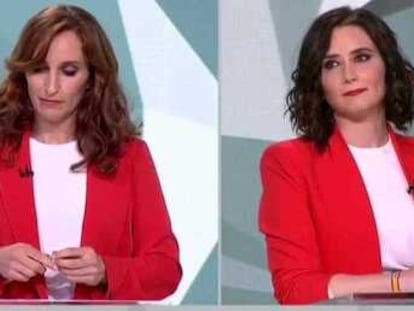 La semiótica del rojo o cómo Ayuso y García se disputaron el color de Madrid en el debate