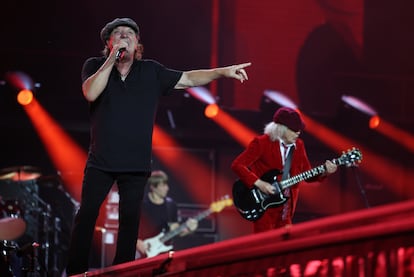 La mítica banda AC/DC protagoniza este miércoles el primero de sus dos conciertos previstos en el estadio de la Cartuja.