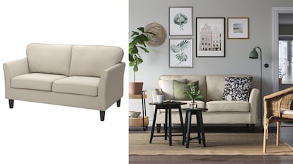 Este sofá de Ikea es ideal para los estilos más clásicos.