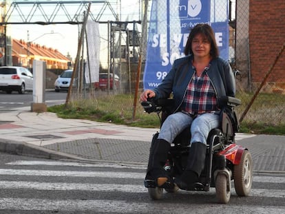 Cilene Domingues Lourenço, esta semana en San Andrés de Rabanedo (León).