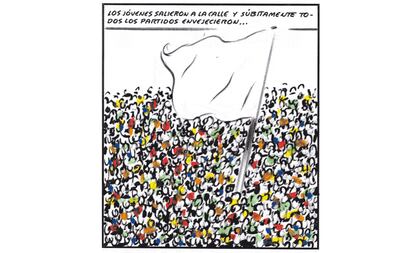 Viñeta de El Roto publicada en EL PAÍS el 18 de mayo de 2011, poco después de la acampada que dio pie al movimiento 15-M.