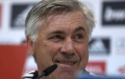 Carlo Ancelotti durante la rueda de prensa