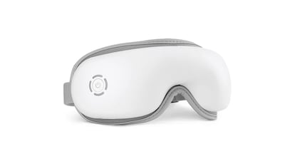 Gafas de masaje ocular sobre fondo blanco.