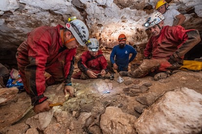 Arqueólogos y espeleólogos trabajan en la zona de la Península de Yucatán Tren Maya