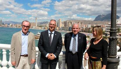 El alcalde de Miami junto al de Benidorm.
