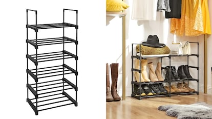 ofertas amazon en zapateros con varios estantes para colocar en el recibidor de casa.