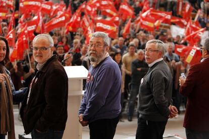 Reunión de delegados de UGT y CCOO en Valencia para preparar la huelga general que se celebró en 2012.