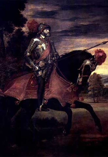 <i>Carlos V en la batalla de Mühlberg</i>, de Tiziano, perteneciente a la colección del Museo del Prado.
