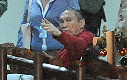 Noriega, durante su ingreso a prisión en diciembre de 2011.