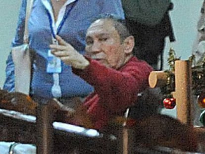 Noriega, durante su ingreso a prisión en diciembre de 2011.