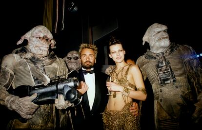 Milla Jovovich and Luc Besson