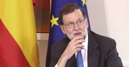 Mariano Rajoy, en La Moncloa.