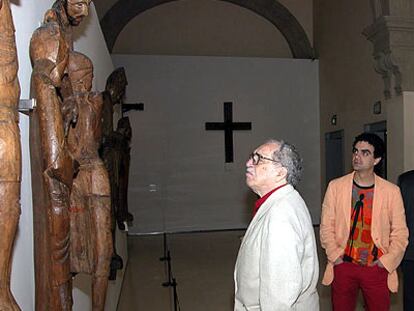 Gabriel García Márquez, ayer en una de las salas del Museo Nacional de Arte de Cataluña.