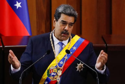 Nicolás Maduro, en enero durante la apertura de una nueva etapa de la Corte Suprema de Justicia, en Caracas.