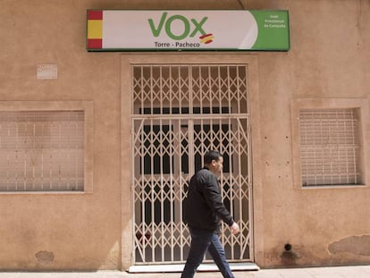 La sede de Vox en Torre-Pacheco, Murcia.