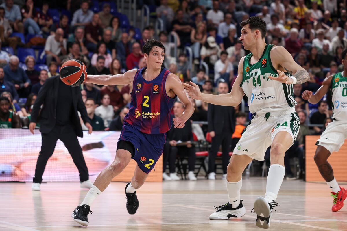 Acción del partido Panathinaikos vs Barça