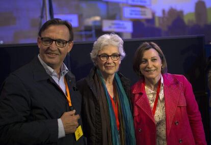 Josep Maria Vila d'Abadal, Muriel Casals i Carme Forcadell.