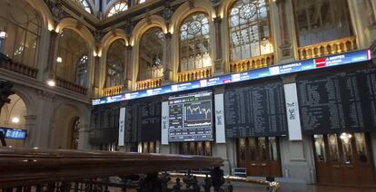 Interior de la Bolsa de Madrid