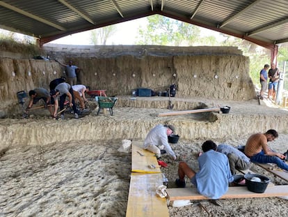 Imagen de las excavaciones en el Barranc de la Boella, en La Canonja (Tarragona).