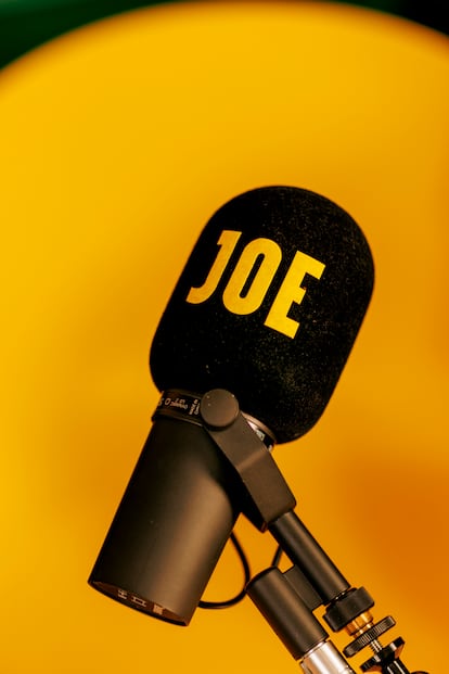 Micrófono en la redacción de 'PoliticsJOE'.