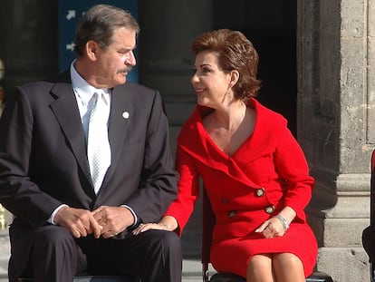 El expresidente de México Vicente Fox Quesada, y su mujer, Marta Sahagún, en una imagen de archivo.