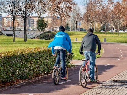 Carril bici de siete kilómetros que atraviesa Logroño de este a oeste