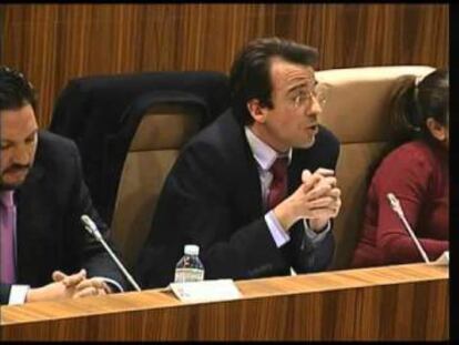 Miguel Ángel Recuenco, en un pleno municipal.