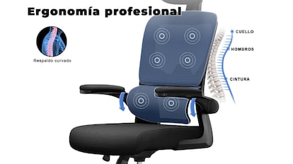 Esta silla de oficina presenta unas ventajas ergonómicas que la hacen sobresalir con respecto al resto de modelos.