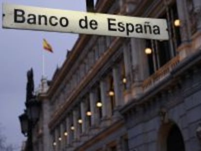 Exterior de la sede del Banco de Espa&ntilde;a en Madrid.